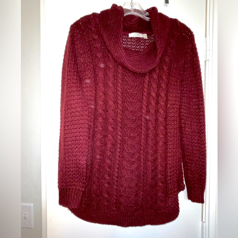 Burgundy sweater